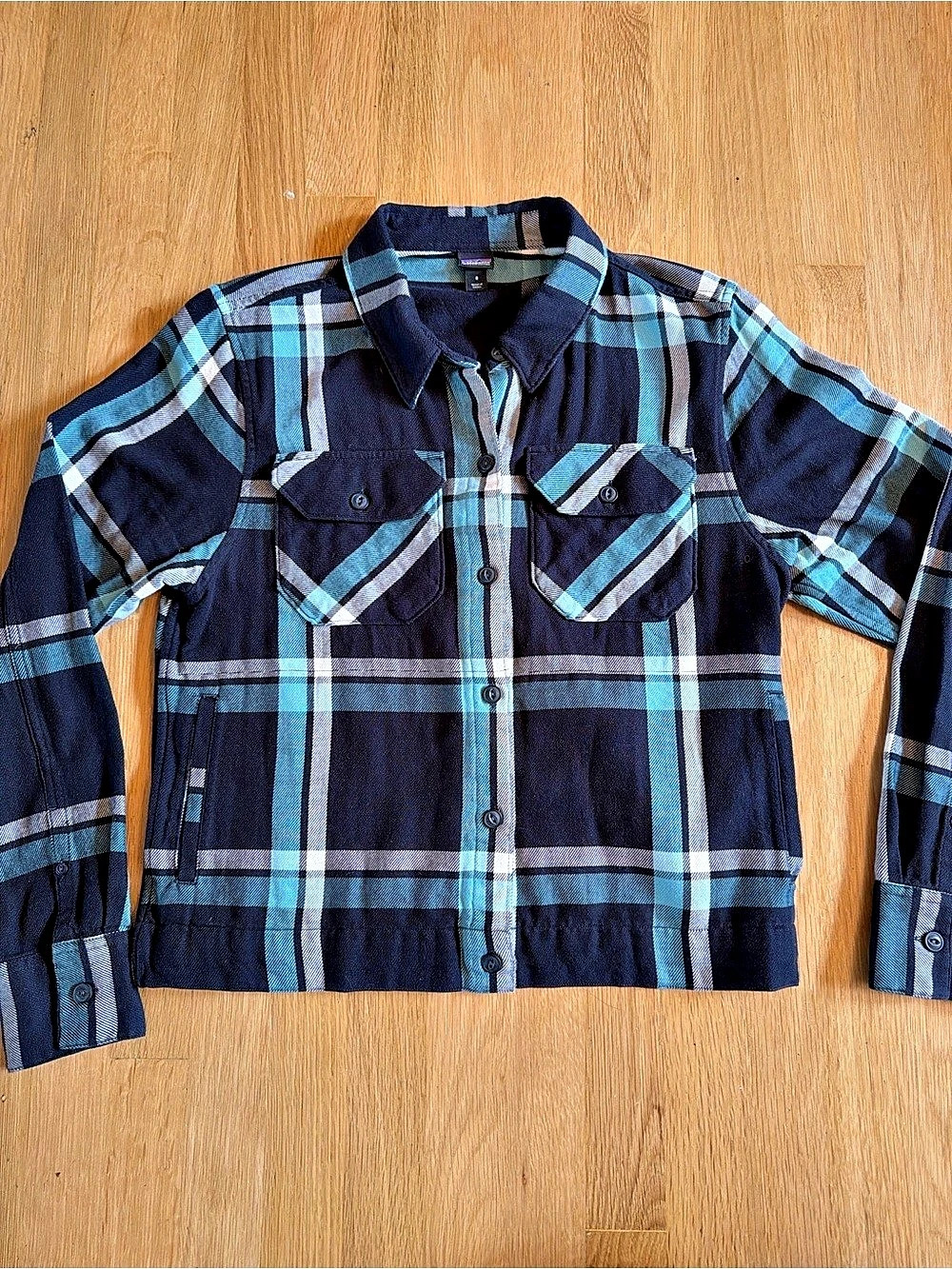 Patagonia Plaid Organic Cotton Shirt Size 8